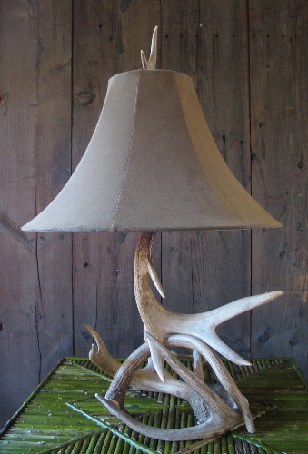 custom rustic lighting, antler lamps, deer antler